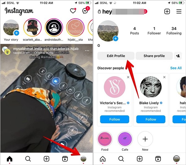 كيفية وضع روابط متعددة في Instagram bio