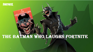 The Batman Who Laughs skin looks like in Batman fortnite foundation