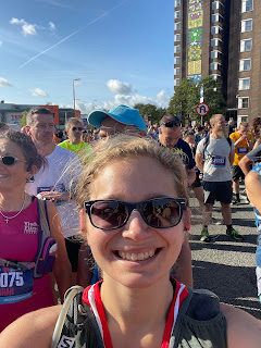 A selfie while making my way to the start line.