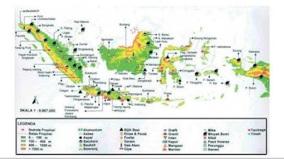 Peta persebaran barang tambang