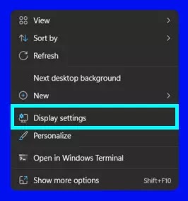 display settings win11
