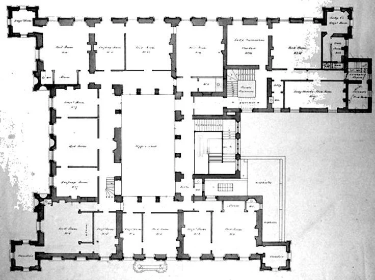 floor plan of highclere castle - Google Search Castle floor plan