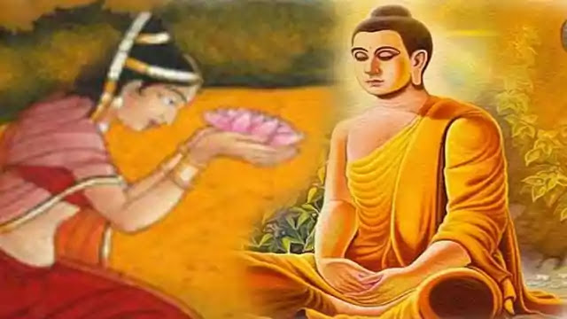 Amrapali and Gautam Buddha