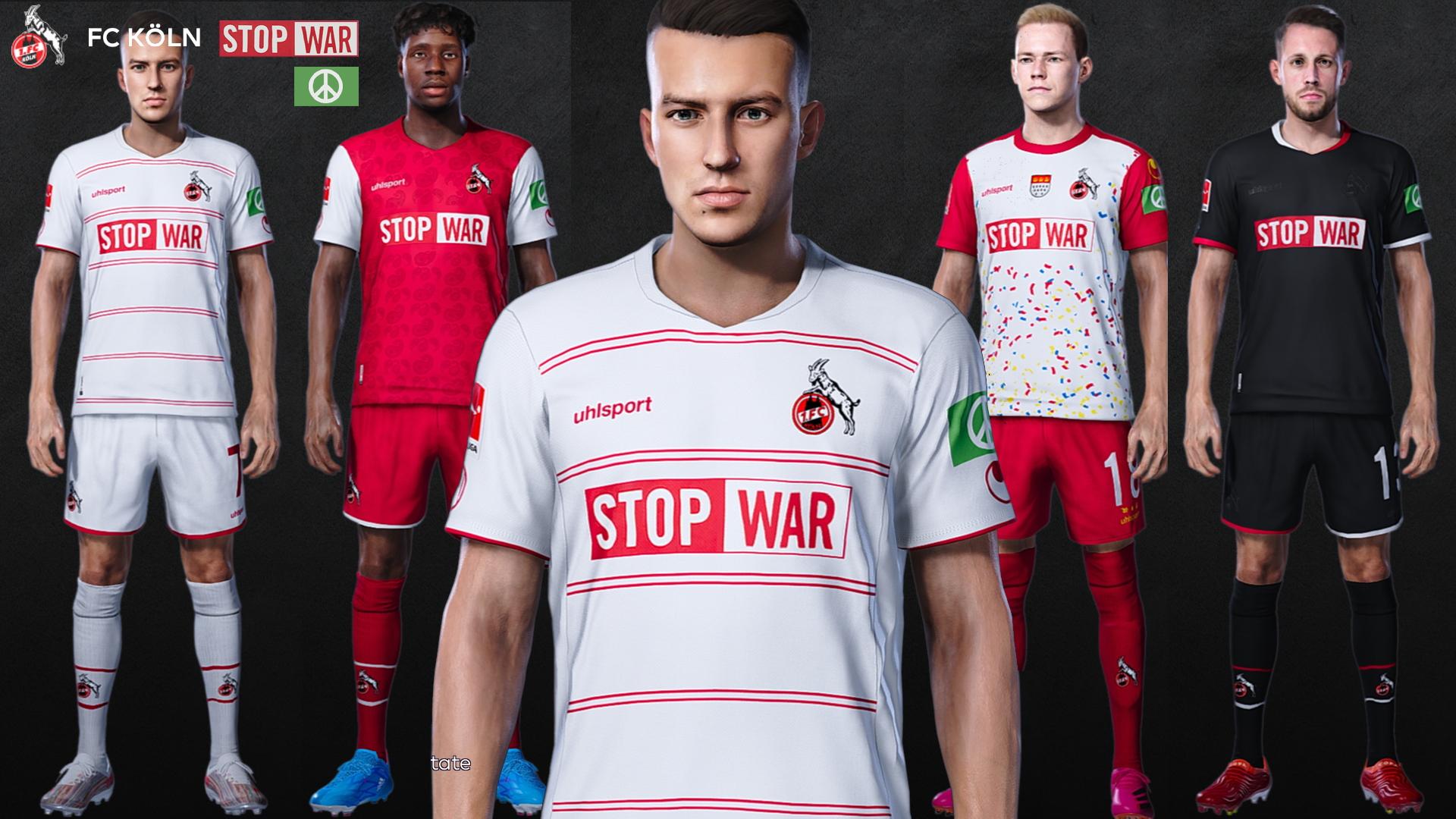 eFootball PES 2021 FC Köln Special "Stop War" Kits