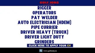 KSA Jobs-Rigger-Dozer Operators-Mobile Crane Operators-Excavator Operators-Forklift Operators-Mechanic (HDEM)