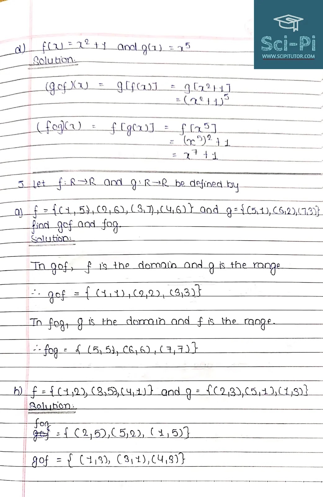 Grade 11 Relations, Functions, and Graphs Exercise 3 Solutions | Basic Mathematics Grade XI by Sukunda Pustak Bhawan