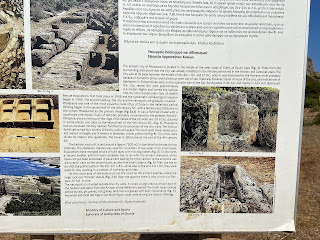 Informational sign at Ancient Falassarna site.