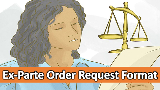 Ex-Parte Order Request Format