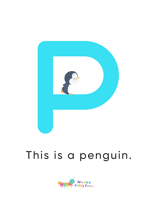 Letter P story for Kids - The Penguin