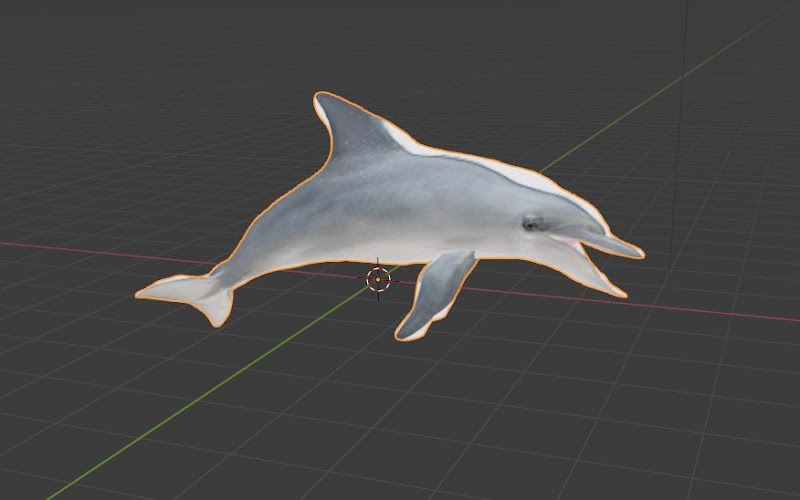 Dolphin fish free 3d models blender obj fbx low poly