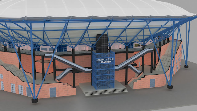 Arthur Ashe Stadium 3d Model New York