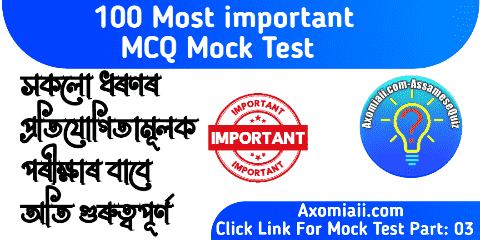 Most important mcq Mock Test