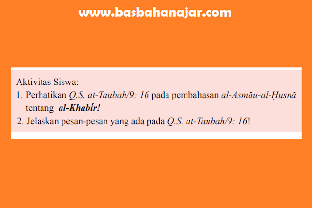 Aktivitas Siswa Halaman 7 PAI Kelas 7 [Kunci Jawaban]