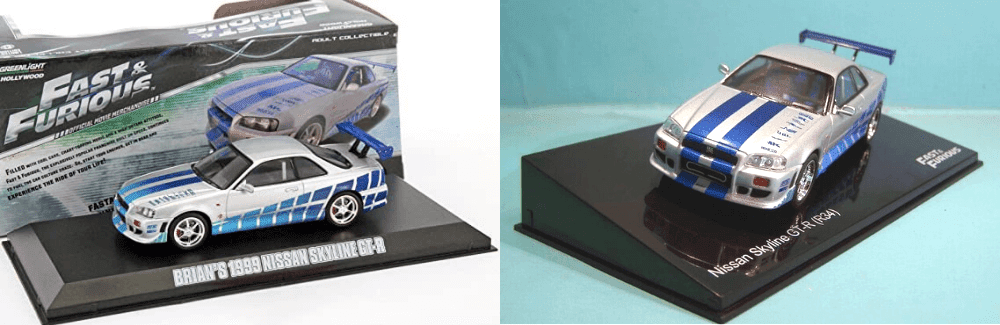 nissan skyline gt-r 1:43, fast and furious collection 1:43