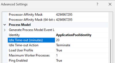 Application Pool Idle Timeout