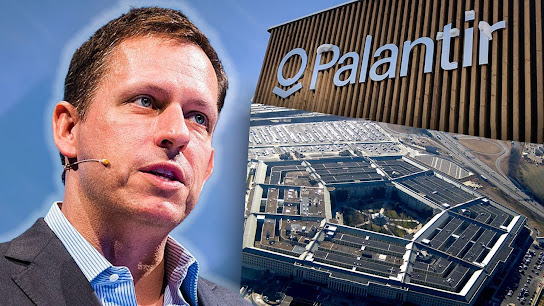 Peter Thiel Palantir surveillance state technofascism infantilism Bilderberg oligarchy  globalism Frankfurt School