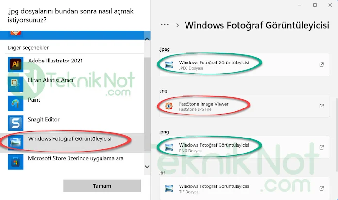 Windows 11 Fotoğraf Görüntüleyicisi Etkinleştirme