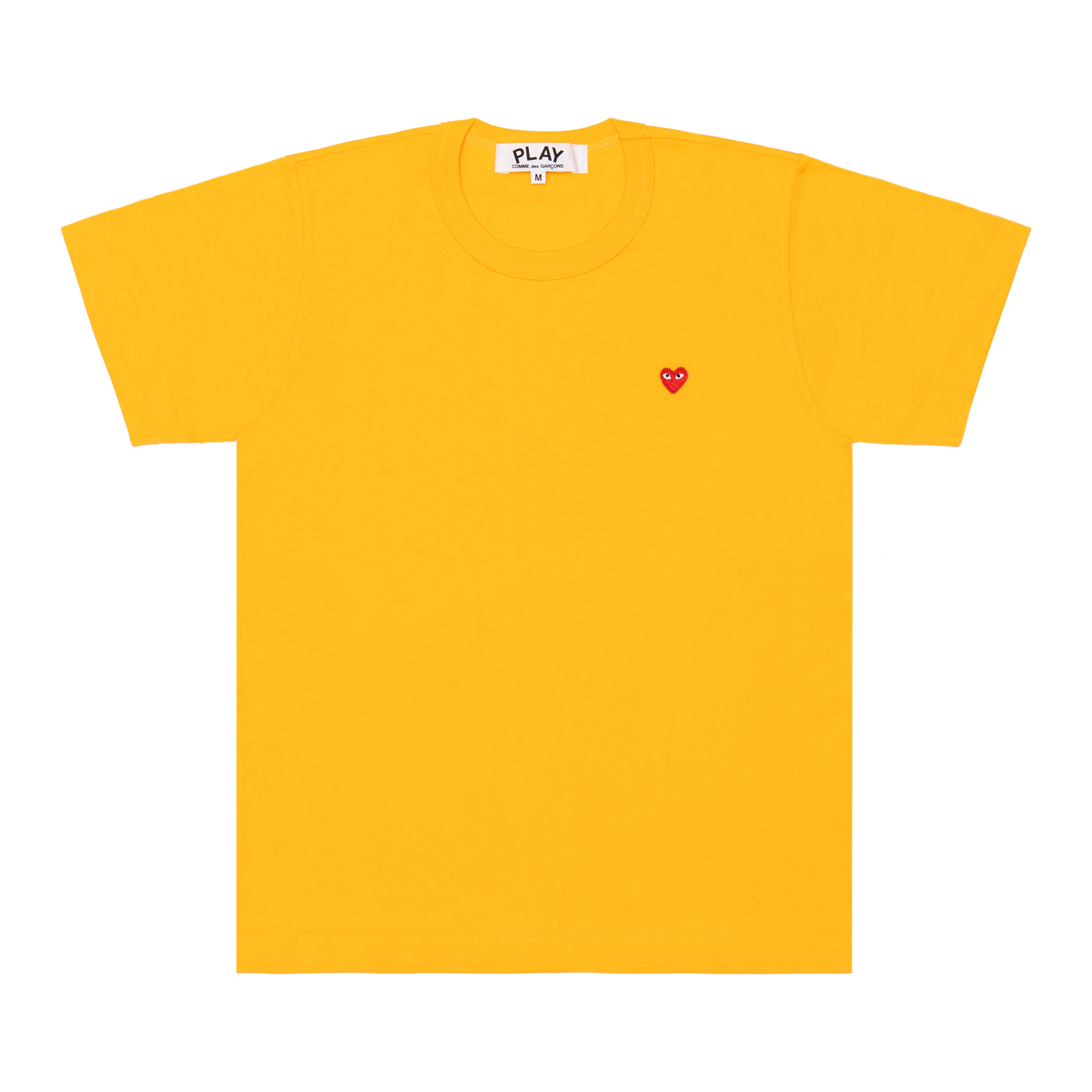 PLAY COMME des GARÇONS Small Red Heart S/S T-Shirt (Yellow) Ladies: ¥6,600 Men's: ¥6,930