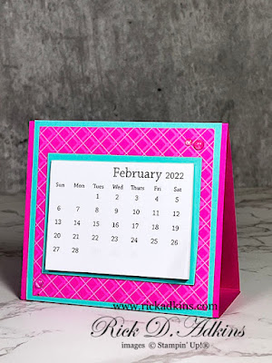 Dress up your desk or office with a fun Love you Friend Desk Calendar using the Shaded Summer Stamp Set.