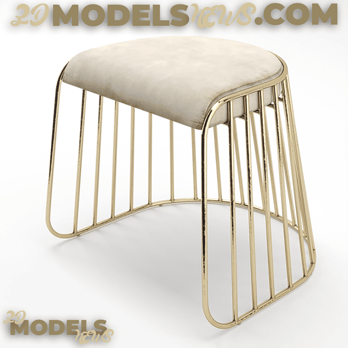 Veil Low Stool Chair Model 1