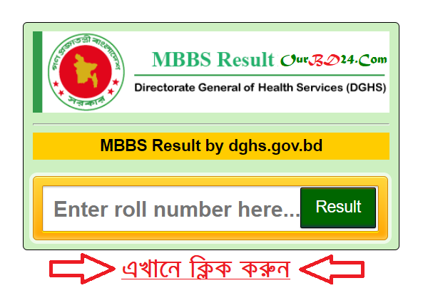 MBBS Result 2020-2021 by result.dghs.gov.bd/mbbs