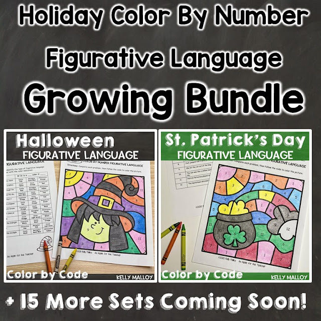 Holiday Figurative Language Color by Number Bundle