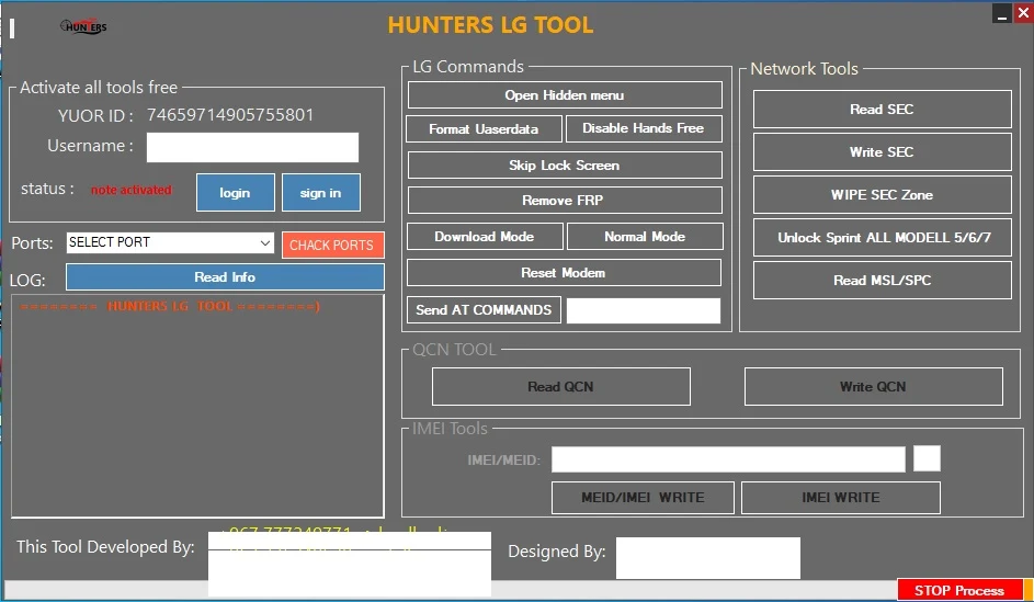 Hunter LG Tool  V1.0 Free Download 2022