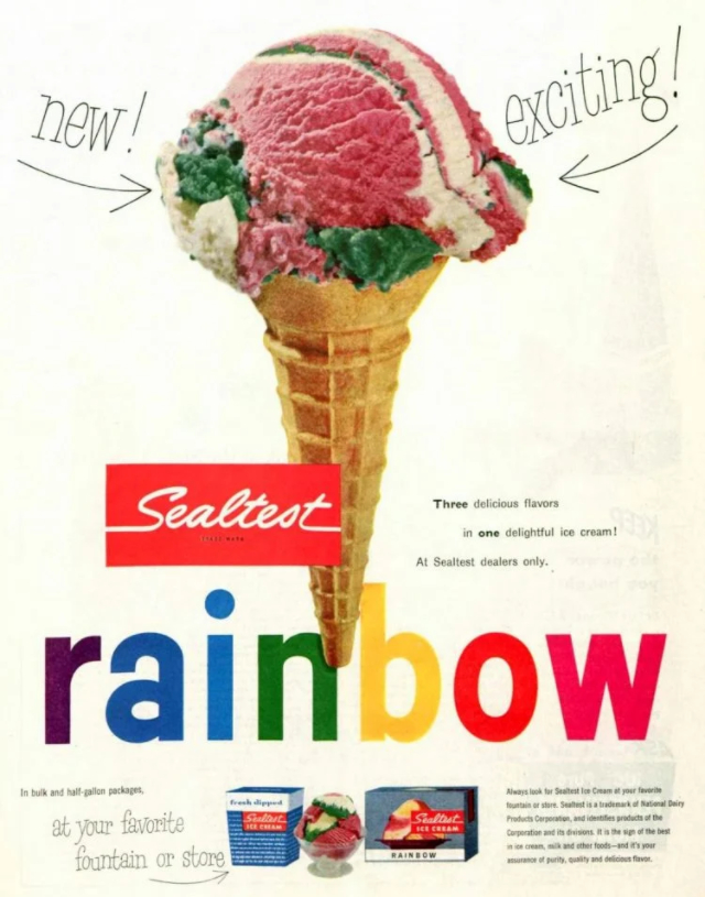 Nutty Ice Cream Frozen Confections Diner Décor Plum Nuts Original 1958 Sealtest Ice Cream Magazine Ad