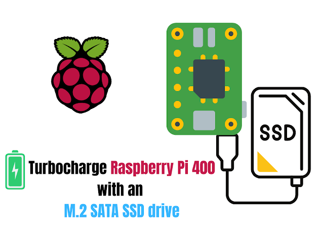 Turbocharge Raspberry Pi 400 with an M.2 SATA SSD drive