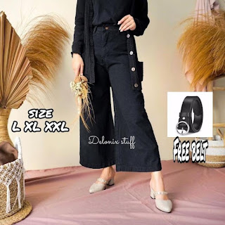 Highwist kulot jeans jumbo