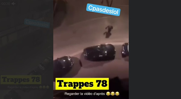 [VIDEO] Trappes (78) : Vidéo montrant un policier pourchassé par des individus qui lui tirent dessus avec des mortiers d’artifice