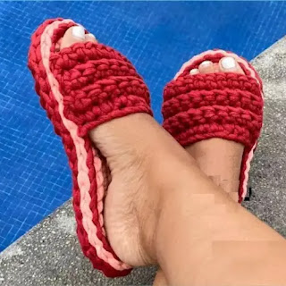 Sandalias en Trapillo a Crochet