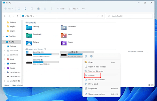 How to format a drive from File Explorer in Windows 11