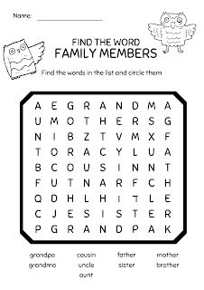 find the words family