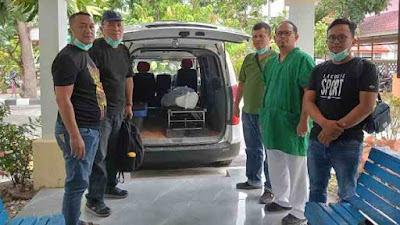 Polres Samosir Evakuasi Penemuan Mayat Warga Negara Asing 