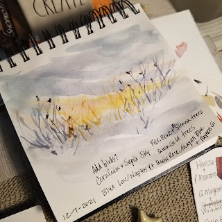 My first little quick sketch with notes. © Christy Sheeler Artist 2022