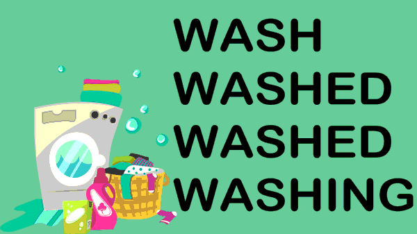wash-washed-washing-contoh-kalimat-dan-artinya