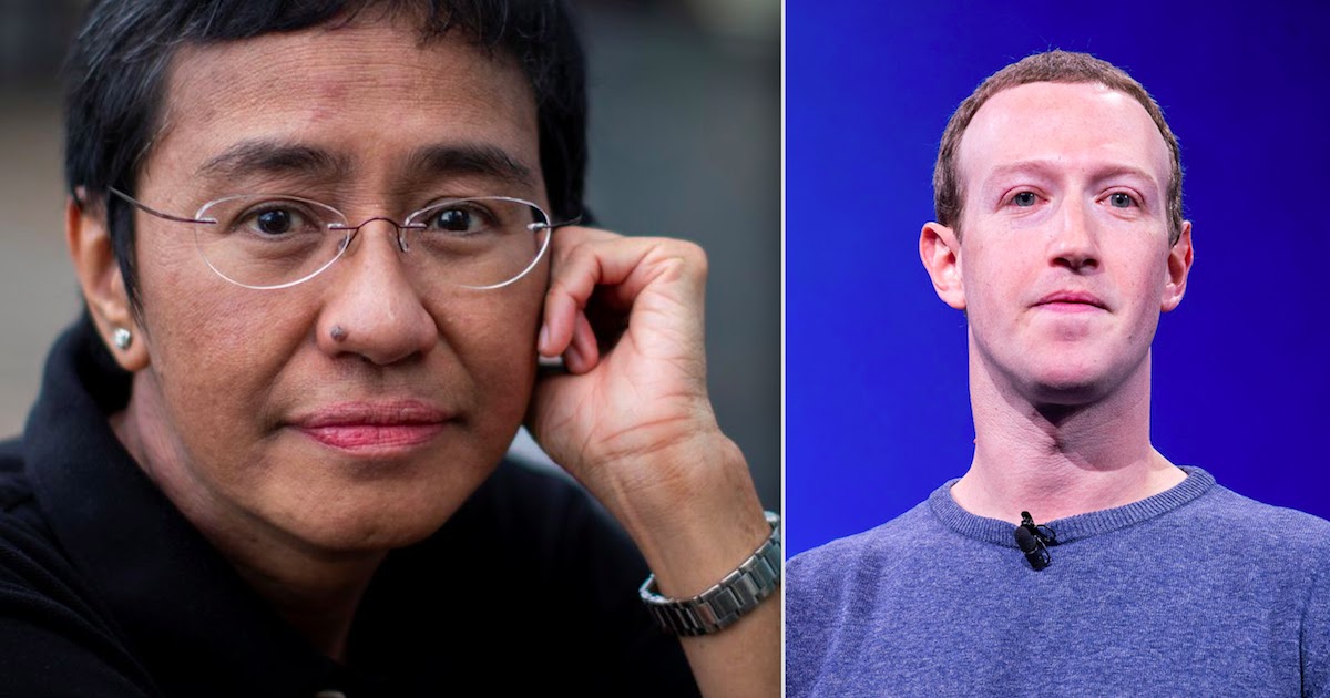 Nobel Prize Winner, Maria Ressa, Accuses Facebook Of Being 'Biased Against Facts'