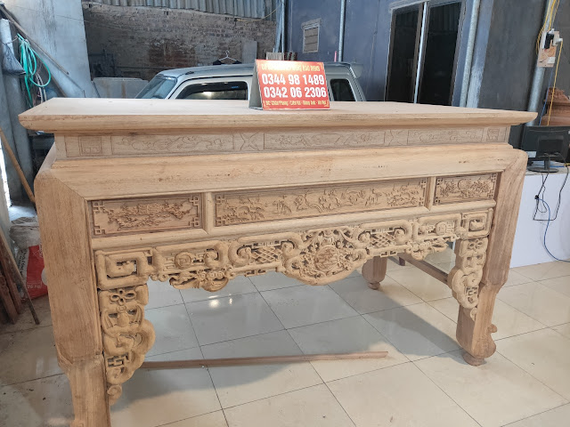 Án gian ngũ phúc gỗ gụ