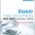 LIVRE: " Établir mes documents ISO 9001 version 2015 "
