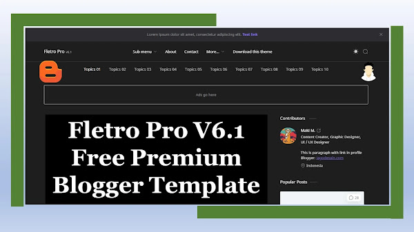 Fletro Pro V6.1 Free Premium Blogger Templates Download 2022