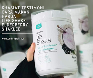 Khasiat Testimoni Cara Makan Harga Life Shake Elderberry Shaklee