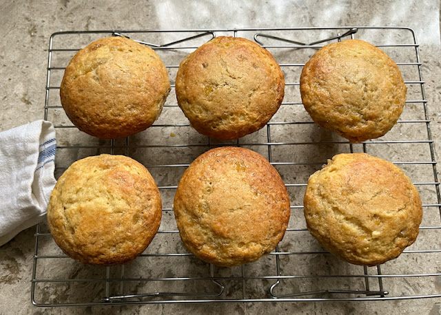 Food Lust People Love: These banana jam muffins are made with homemade banana jam – so easy! – swirled through buttermilk muffin batter then baked to golden perfection.