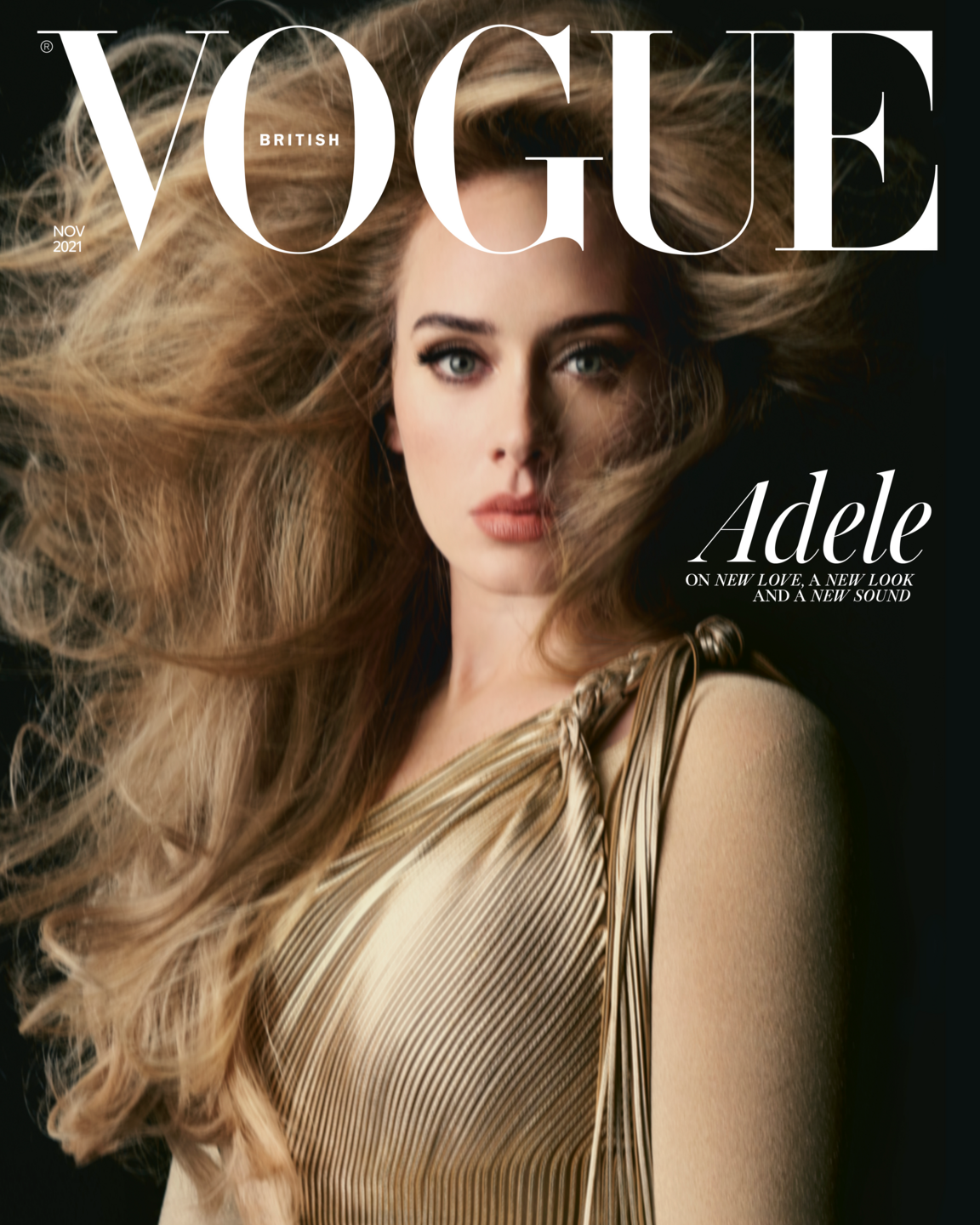 SMILE: Adele in British Vogue November 2021 by Steven Meisel