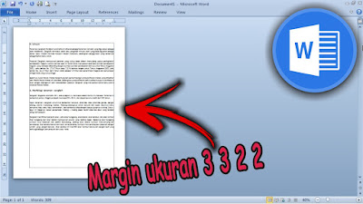 Cara Mengatur Margin Ukuran 3322 di Microsoft Word