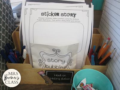 Writing center ideas for First Grade and Second Grade