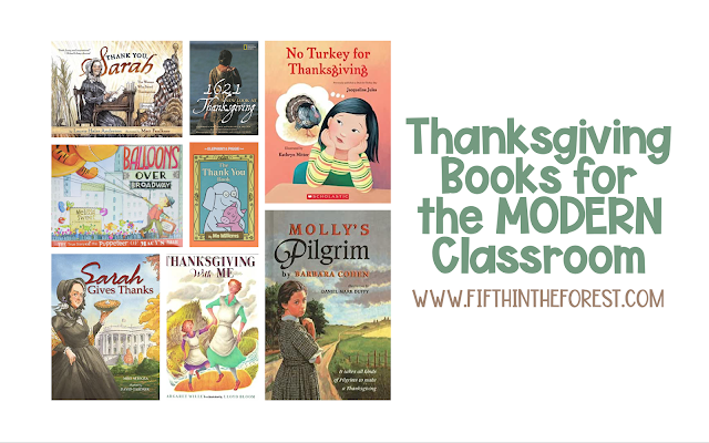 Thanksgiving Books for the Modern Classroom www.fifthintheforest