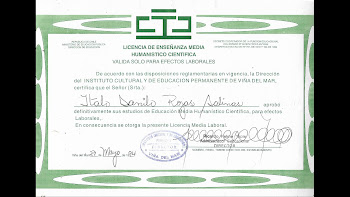 certificado de estudios