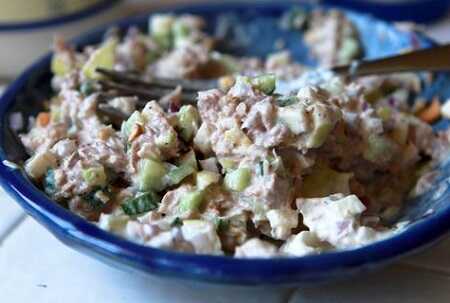 Cucumber Apple Tuna Salad Sandwich Recipe