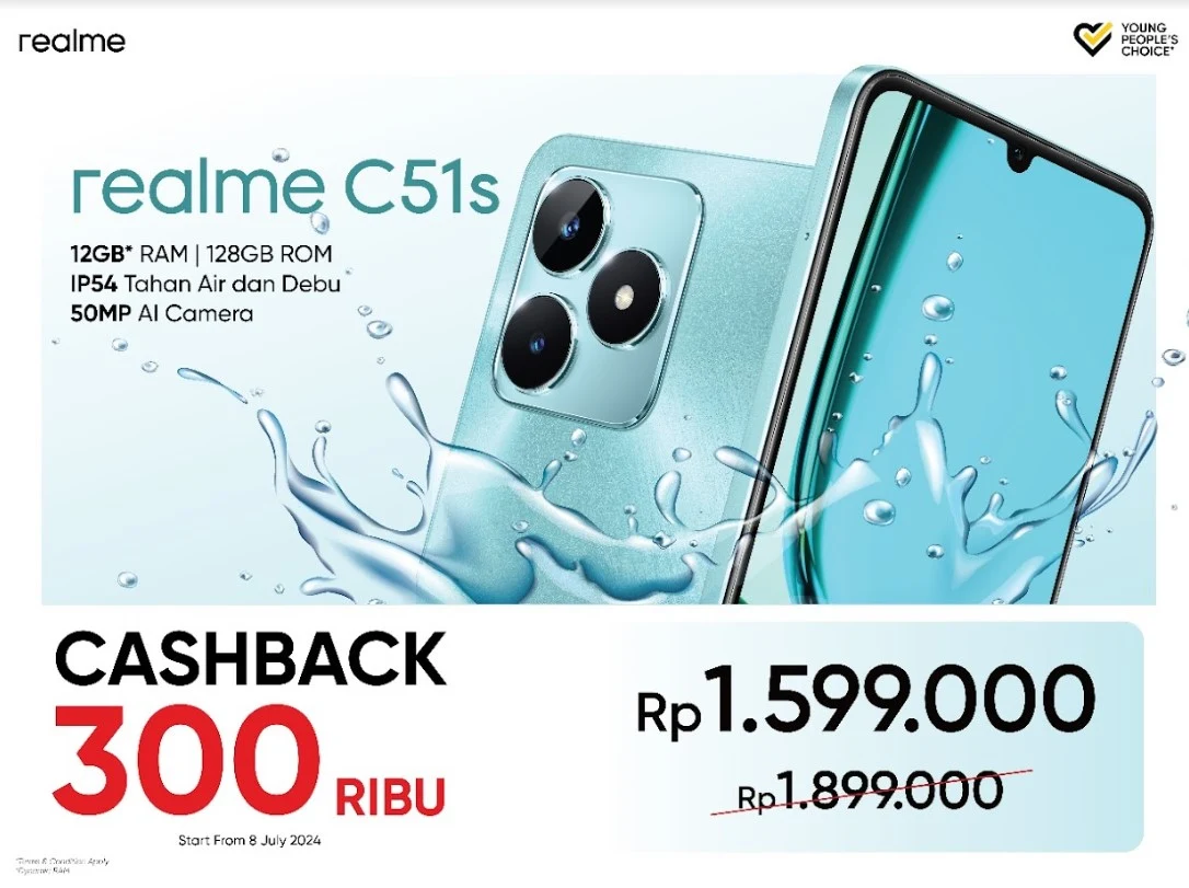 Anjlok! Harga Realme C51s Jadi Makin Bersaing